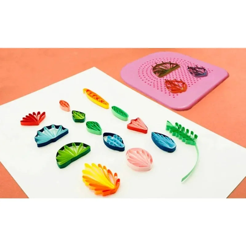 Paper Quilling Board Tool – DIY Grid Guide with 20 Needles
