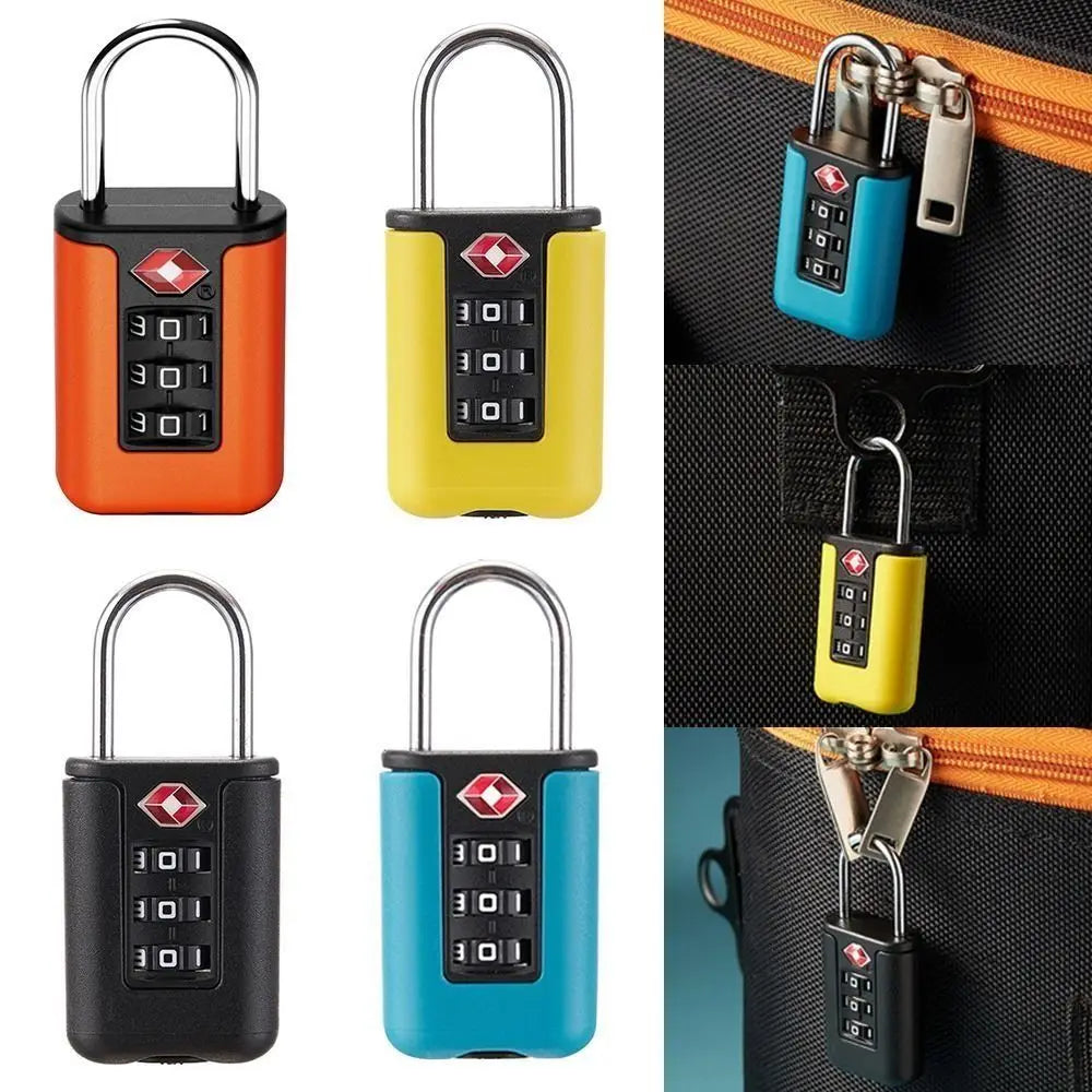TSA Approved Travel Luggage Lock | Resettable Combo Padlock