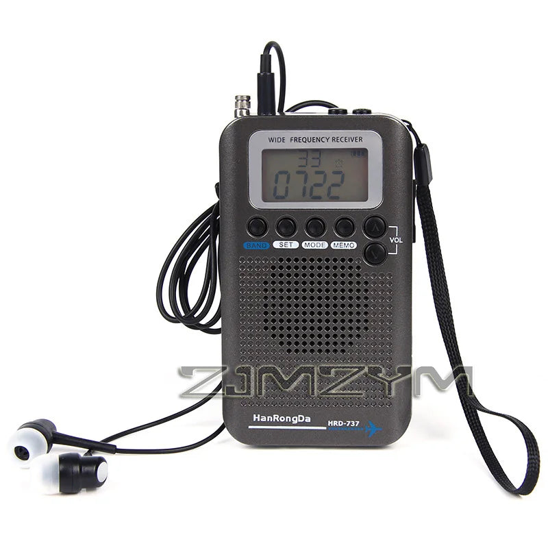 ZJMZYM Full Band Radio Receiver FM/AM/SW/Air/VHF LCD LH2550