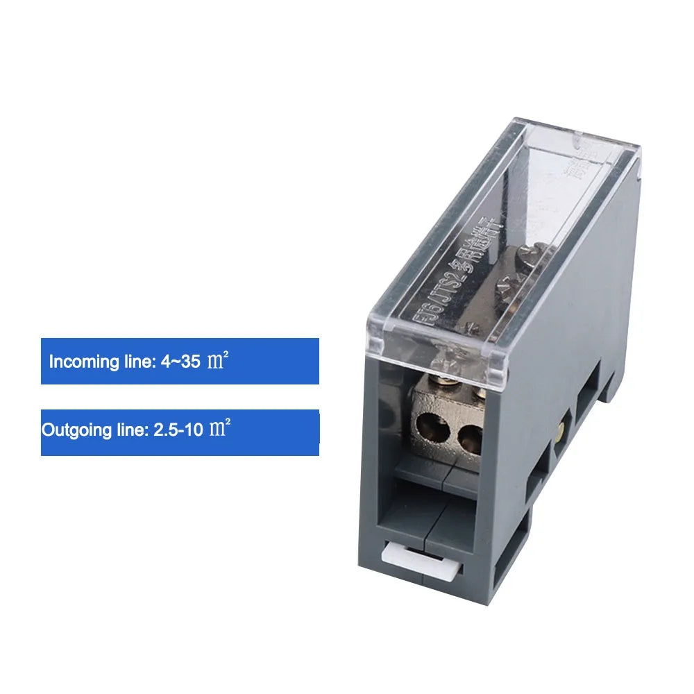 Din Rail Terminal Block 150A Power Junction Box Wire Connector