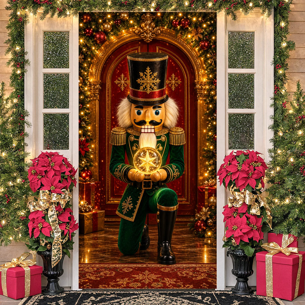 Christmas Photo Backdrop Banner – Red & Green Holiday Party