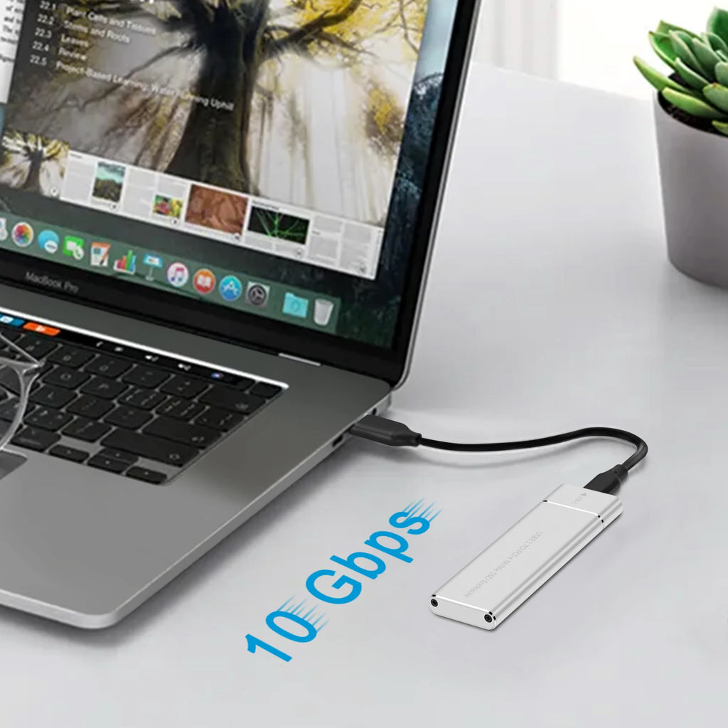 M.2 NVMe SSD Enclosure 2230–2280 USB-C 10Gbps Aluminum Case