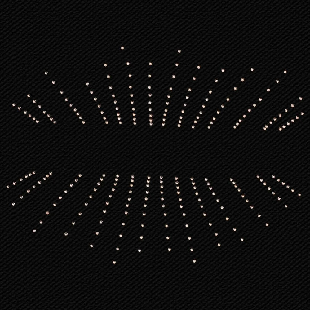 12-Sheet Champagne Hotfix Rhinestone Iron-On Patches | Glitter