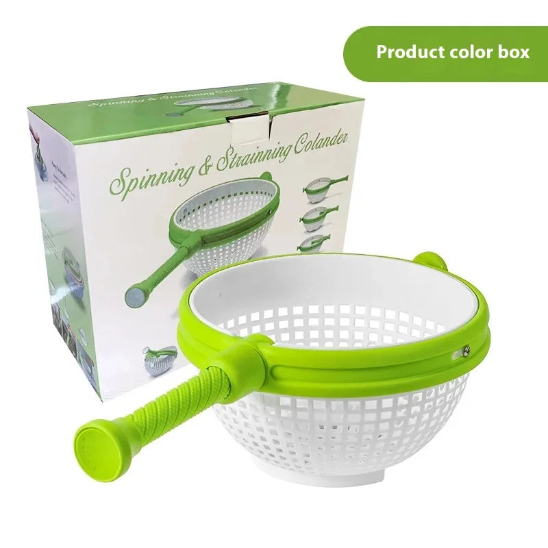 Folding Salad Spinner & Vegetable Drainer Basket | Large Capacity