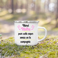 Merci Maître French Enamel Mug – Vintage Teacher Gift