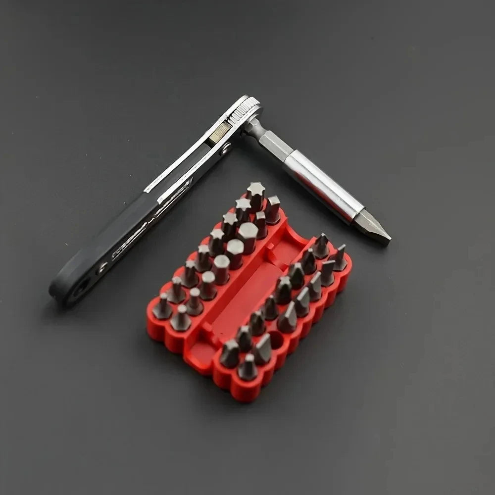 KKJOY Two-Way Ratchet Screwdriver for Tight Spaces