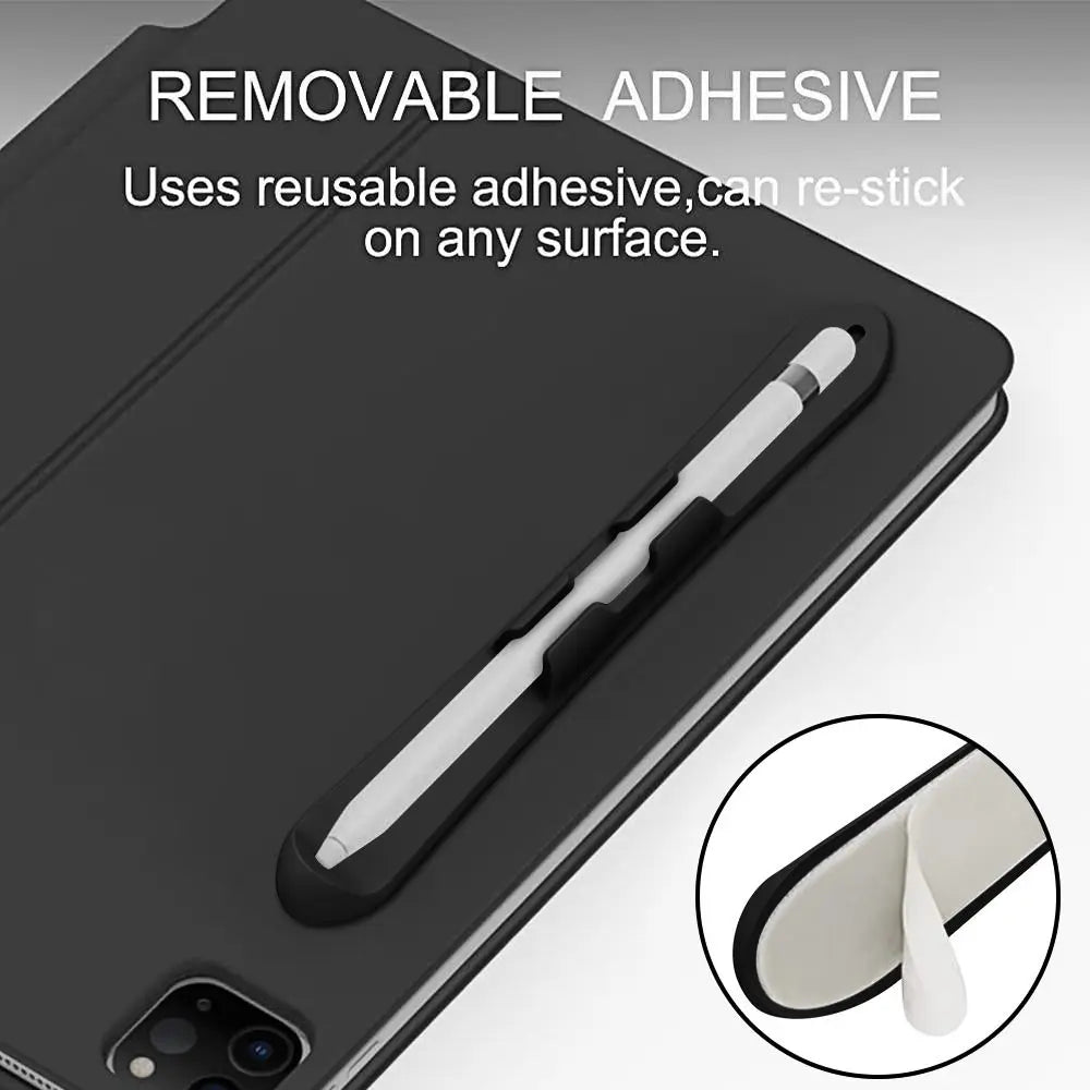 Silicone Self-Adhesive Pen Holder Clip for Tablet Stylus