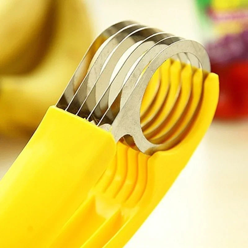 Banana & Vegetable Slicer | Stainless Steel Fruit Cutter Tool