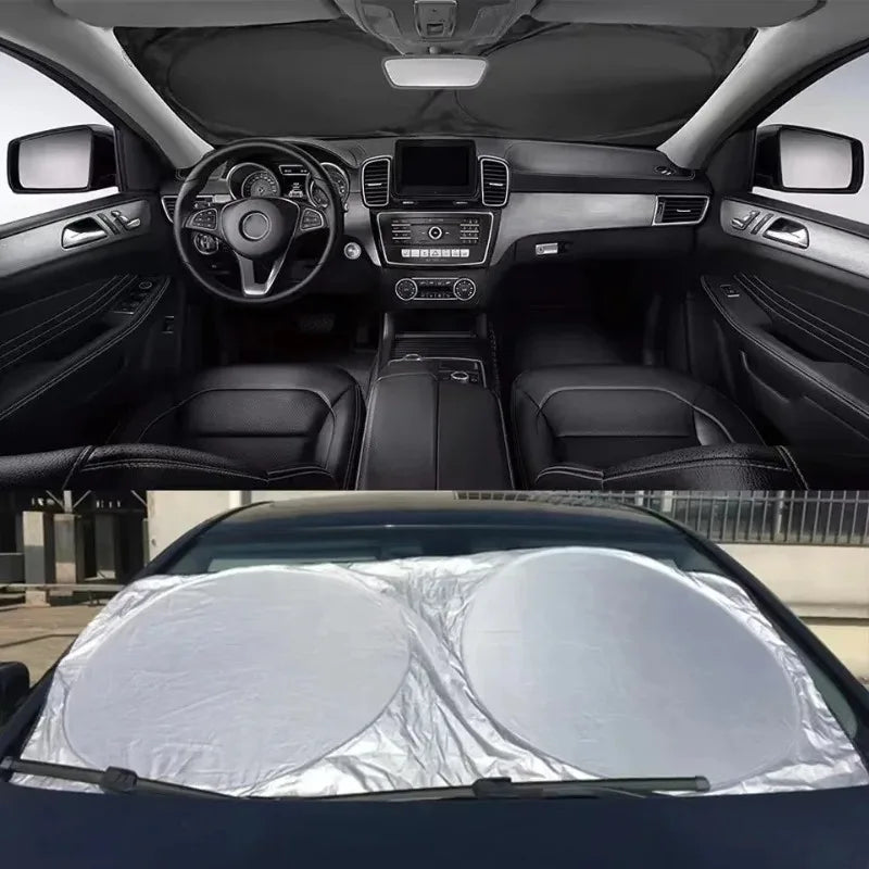 Foldable Car Windshield Sunshade – UV & Heat Reflective