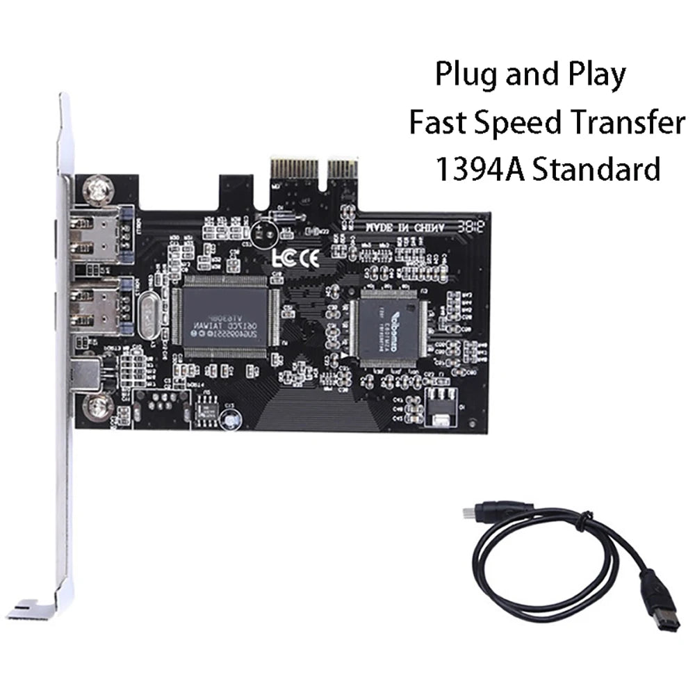 PCIe IEEE 1394 FireWire Card – HD DV Video Capture Adapter