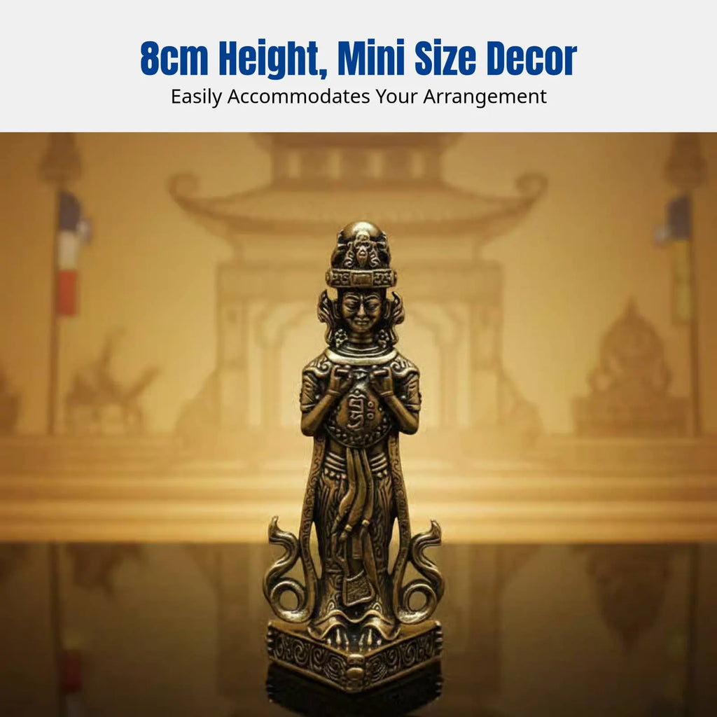 Brass Zaki Lhamo Buddha Statue | Tibetan Deity Figurine