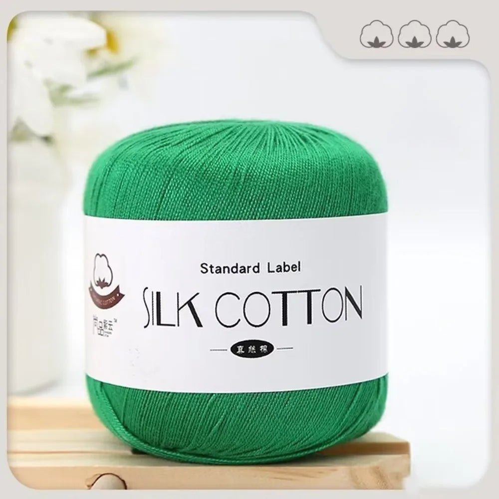 Milk Silk Cotton Soft Crochet Knitting Yarn – 50g Skein