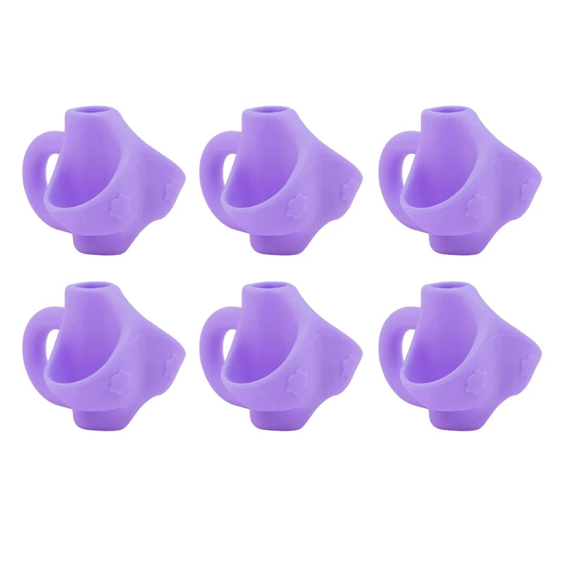 Silicone Pencil Grip Posture Corrector for Kids – 1 or 6 Pcs