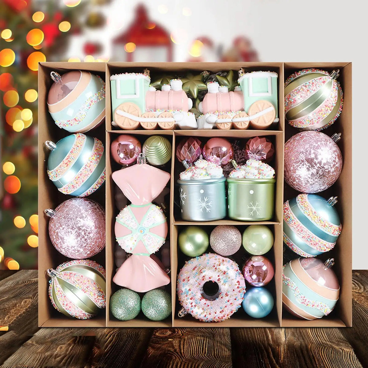 Shatterproof Christmas Ball Ornaments Set | Holiday Tree Decor