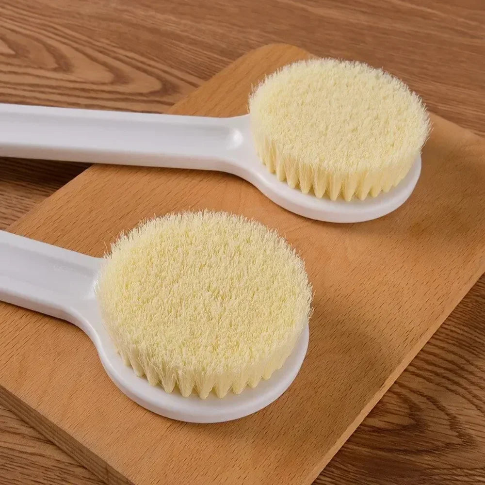 Long Handle Bath Brush – Soft Bristle Body Scrubber