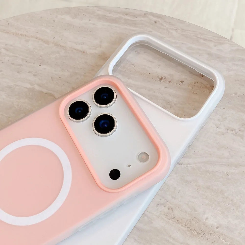 2-in-1 MagSafe Magnetic iPhone Case – Candy Color Matte