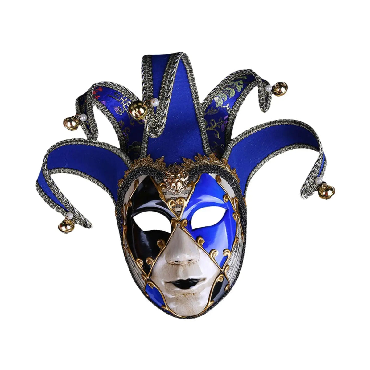 Mardi Gras Full Face Mask – Carnival Masquerade Costume