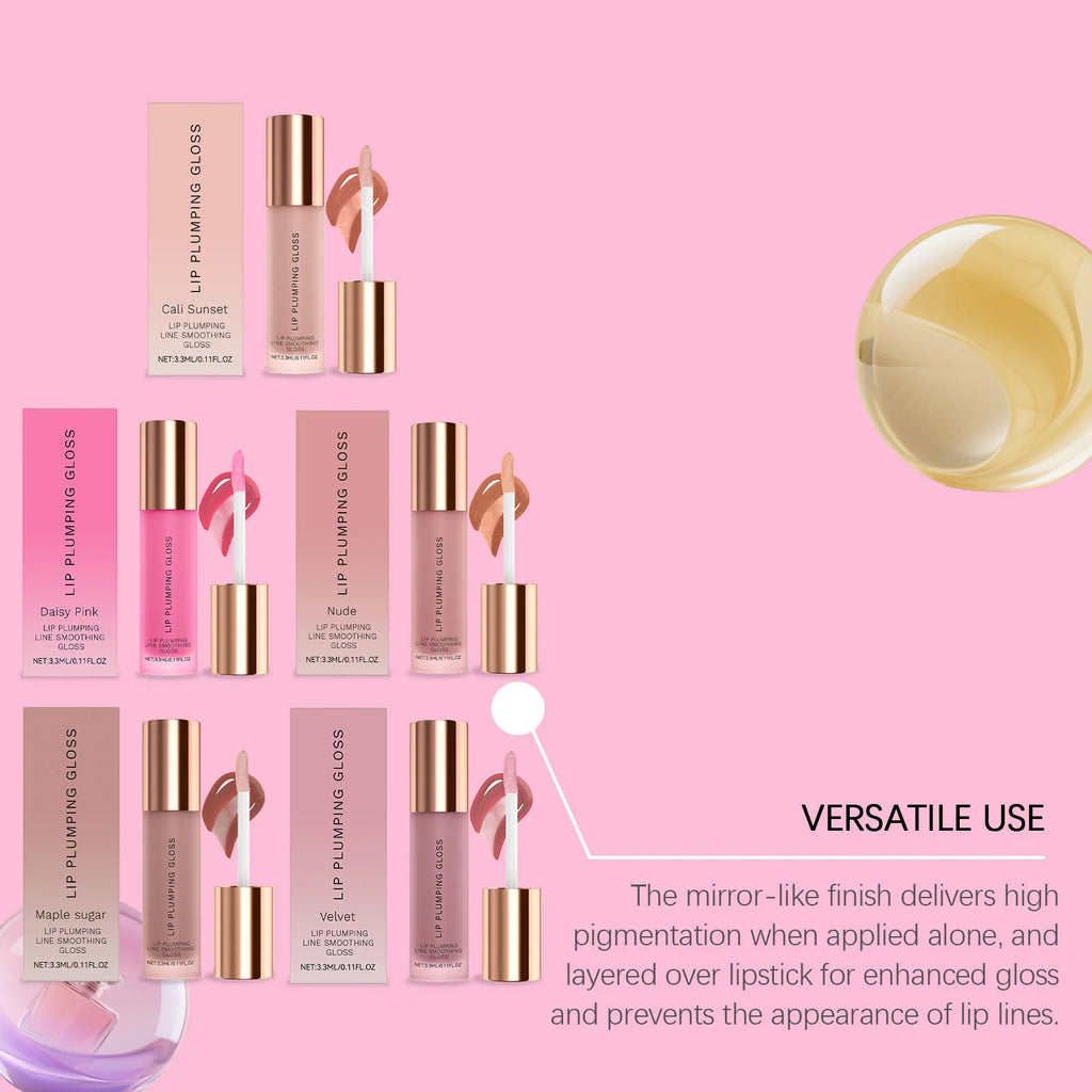 Moisturizing Lip Plumping Gloss – Non-Sticky Hydrating Balm