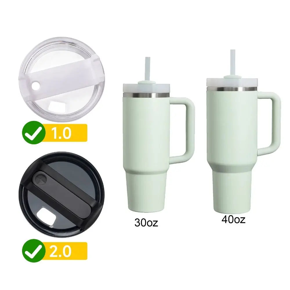 3-Piece Silicone Tumbler Spill Stopper Set – 40oz & 30oz Lids