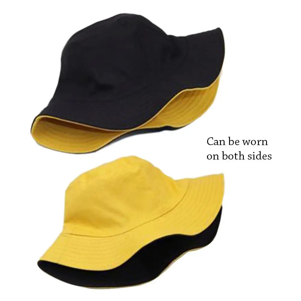 Double-Sided Foldable Bucket Hat – Wide Brim Sun Cap