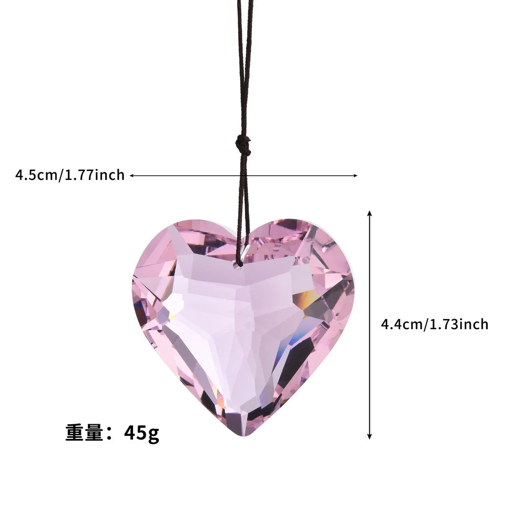 Crystal Heart Prism Pendant Sun Catcher & Chandelier Ornament