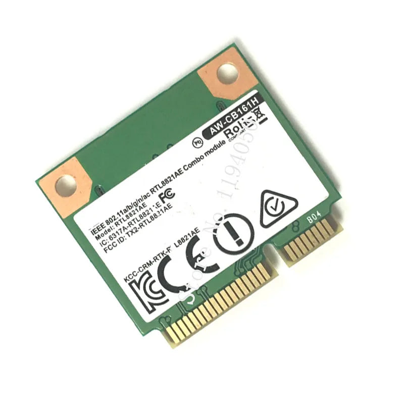 RTL8821AE 802.11AC Dual-Band WiFi Bluetooth 4.0 Half Mini PCIe Card