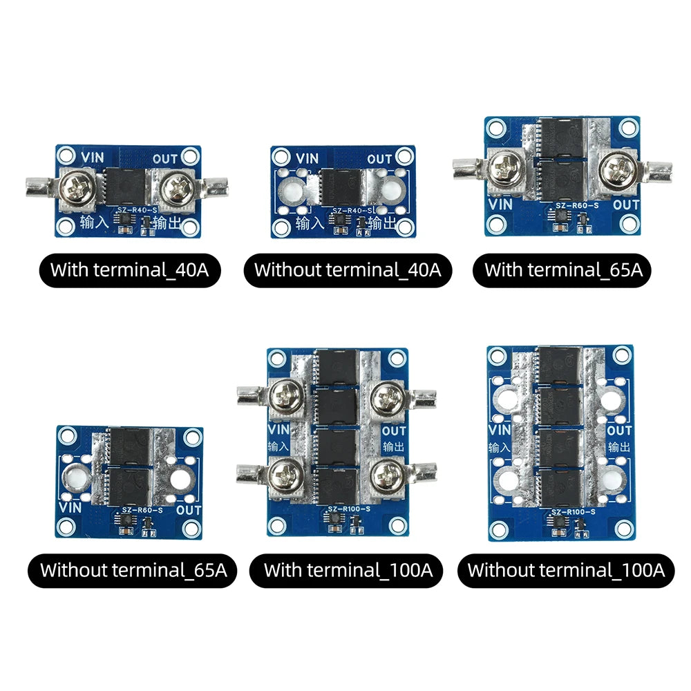 Gaqqee 40A 65A 100A Ideal Diode Module – Solar Reverse Protection