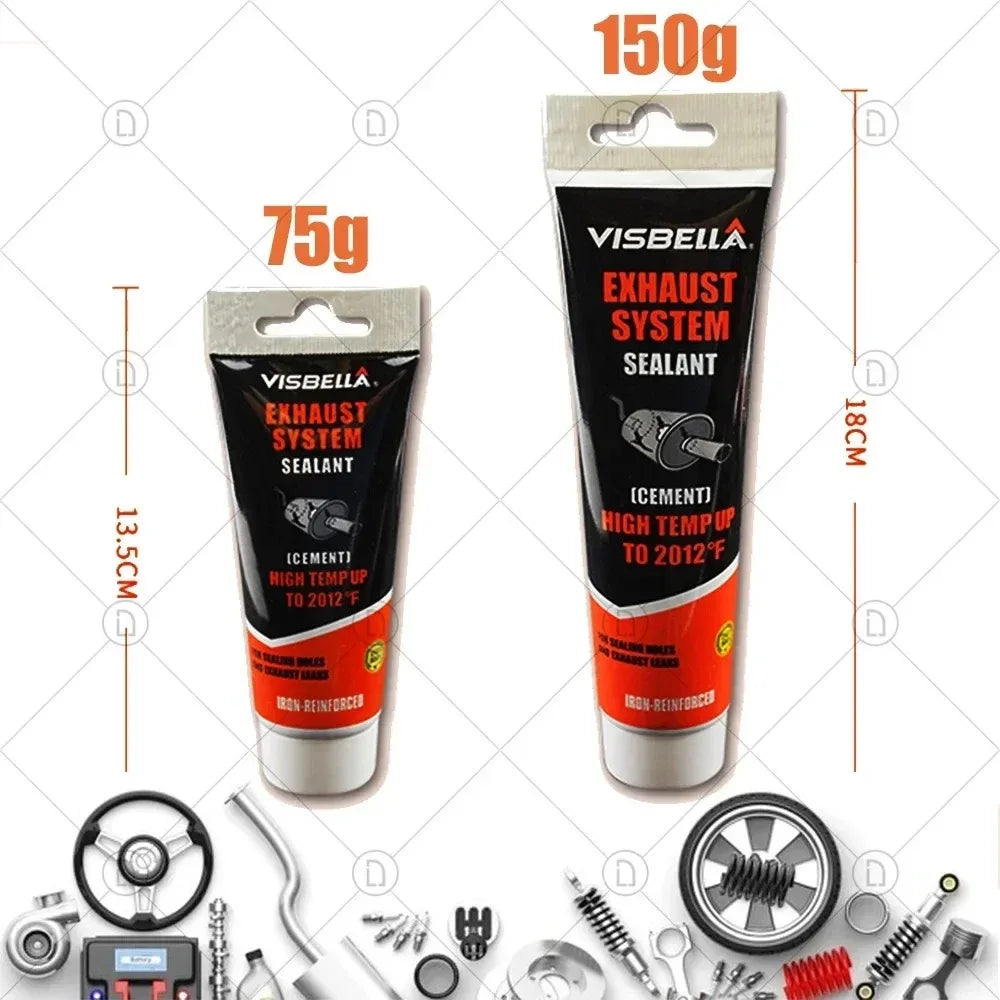 High-Temp Exhaust Pipe Sealant – Car & Motorcycle Muffler Fix