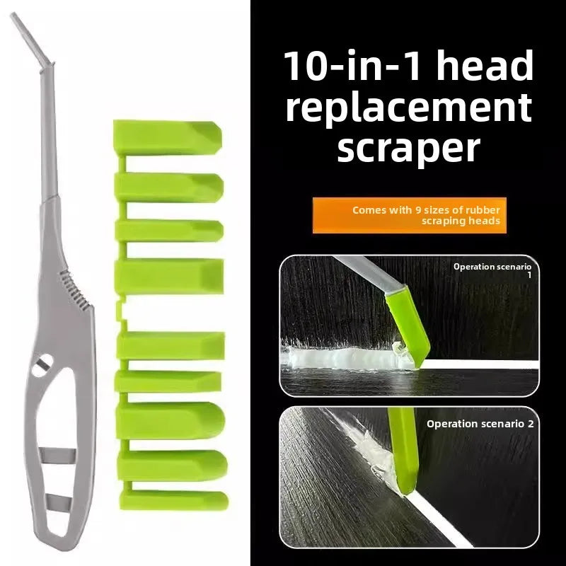 Caulking Tool Kit – Silicone Scraper with 9 Narrow Tips