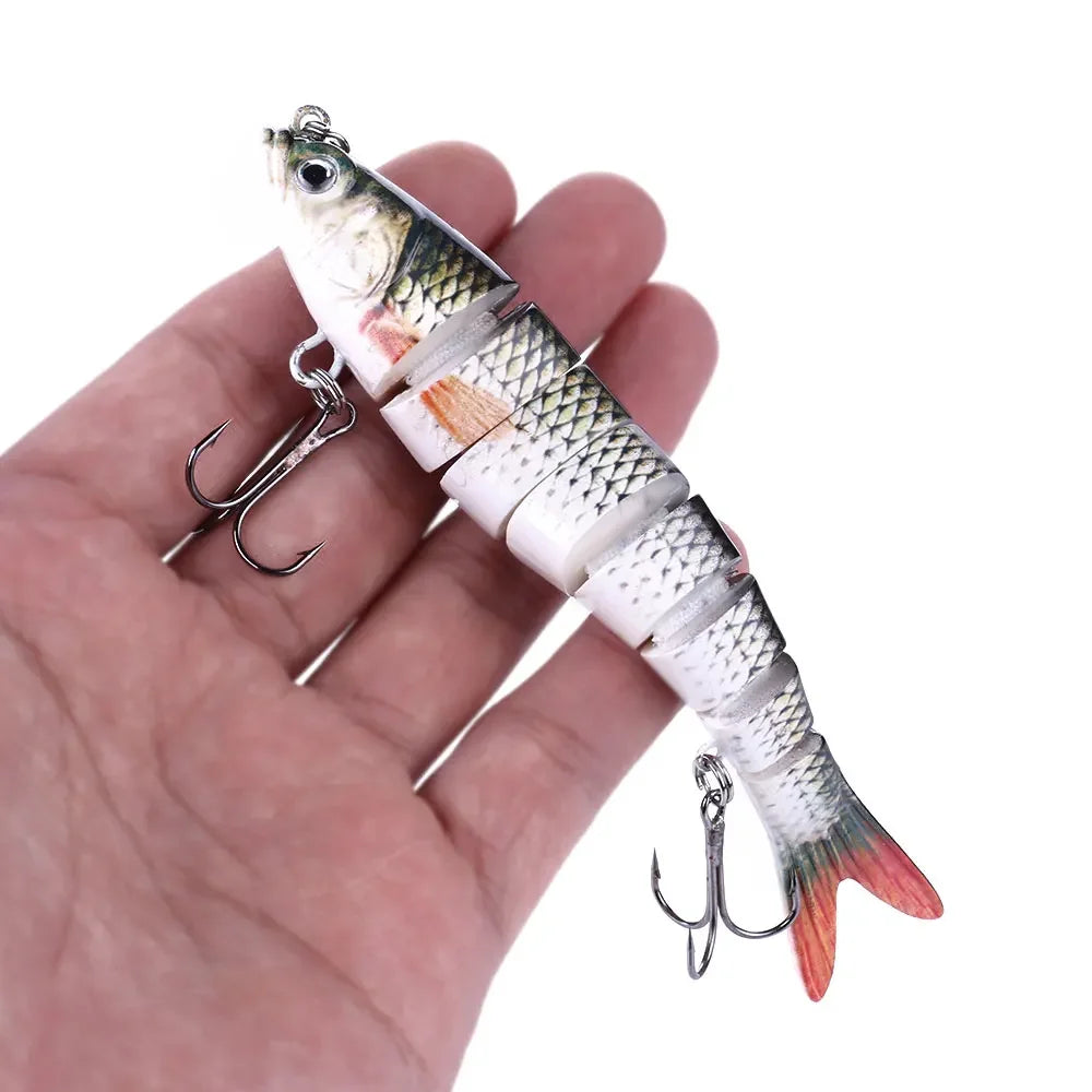 8-Segment Jointed Swimbait Sinking Wobbler – 13.7cm 27g Bass Lure