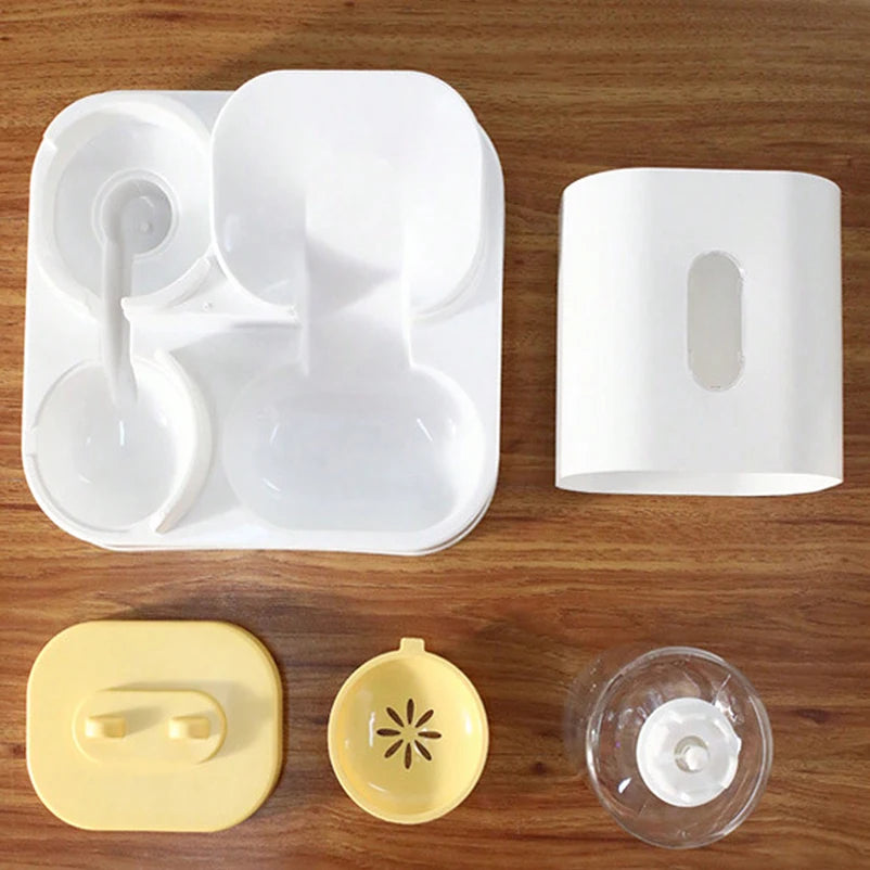 Rabbit Ear Standing Pet Bowl Set – Cat & Dog Food & Water Feeder