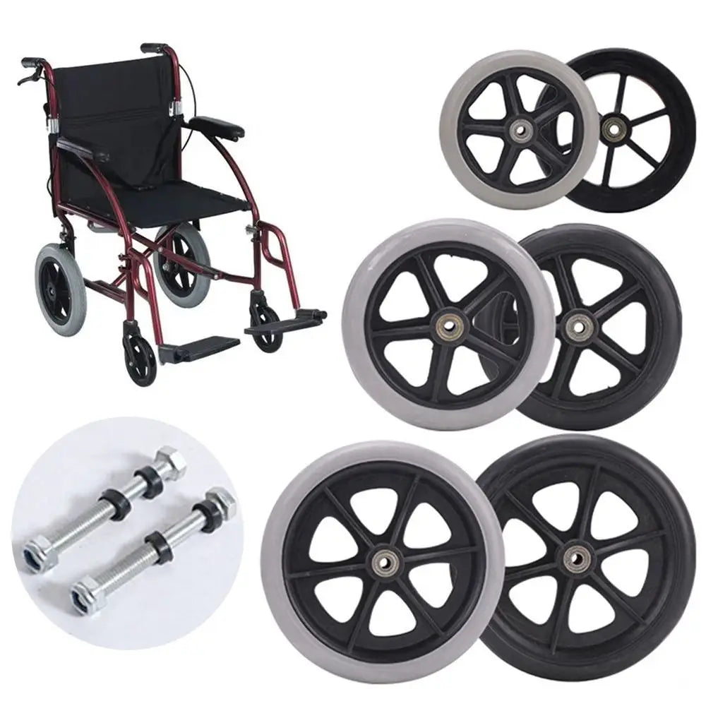 Rubber Caster Wheels 6/7/8 Inch – Anti-Slip Trolley Replacement