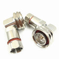 DIN 7/16 Male Right Angle RF Connector | 1/2" Corrugated Cable