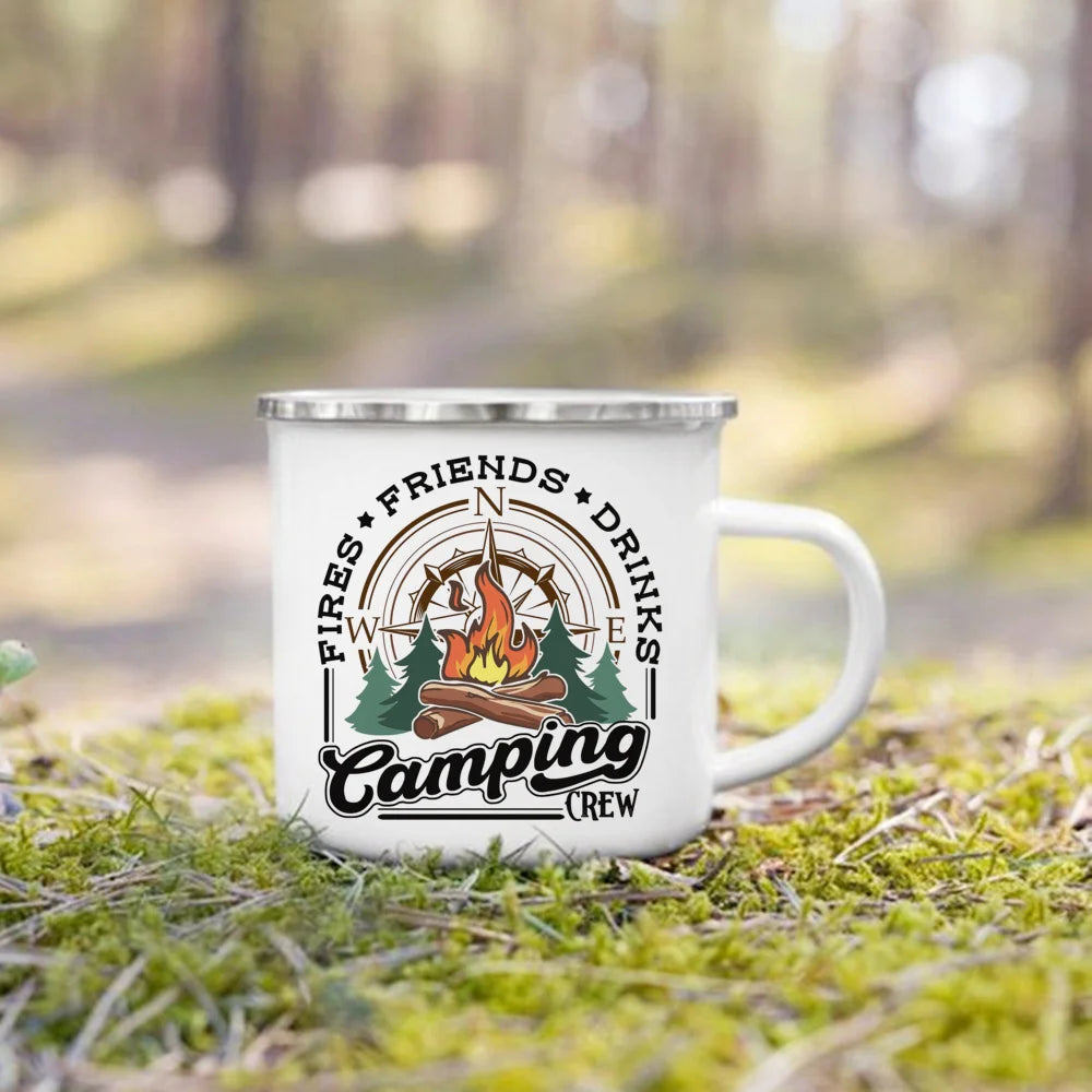 "This Is How We Roll" Camping Enamel Mug | Camper Gift