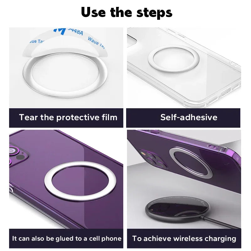 Universal Magnetic Metal Plate for MagSafe & Car Phone Holder