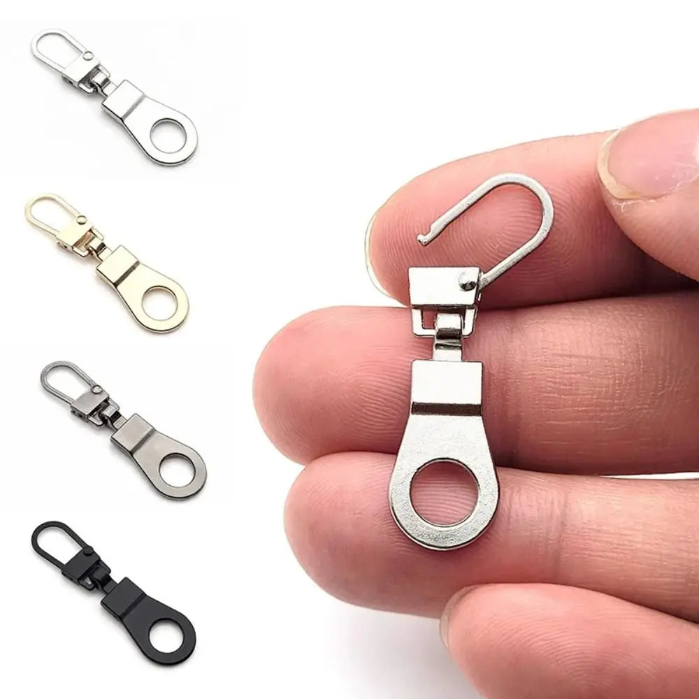 5-Pack Metal Zipper Sliders – DIY Bag & Purse Repair Kit