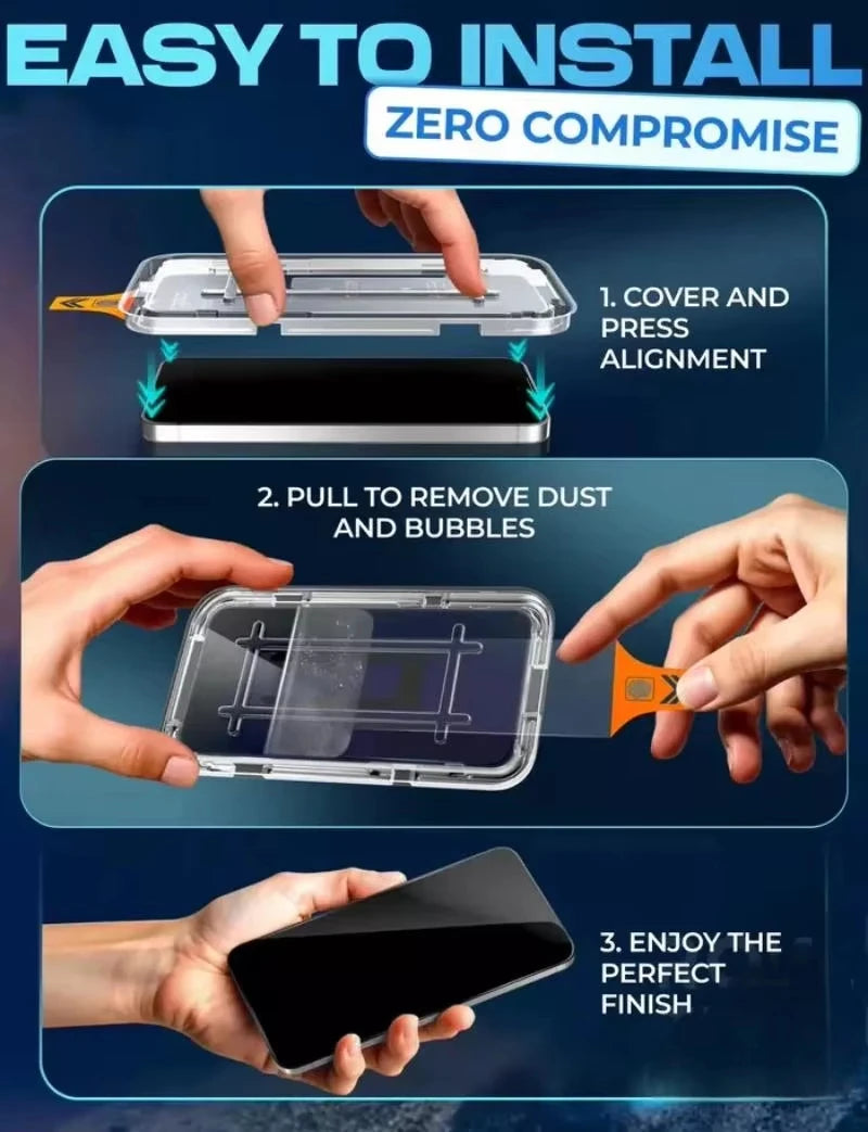 Samsung Tempered Glass Screen Protector + Install Kit | AKABEILA