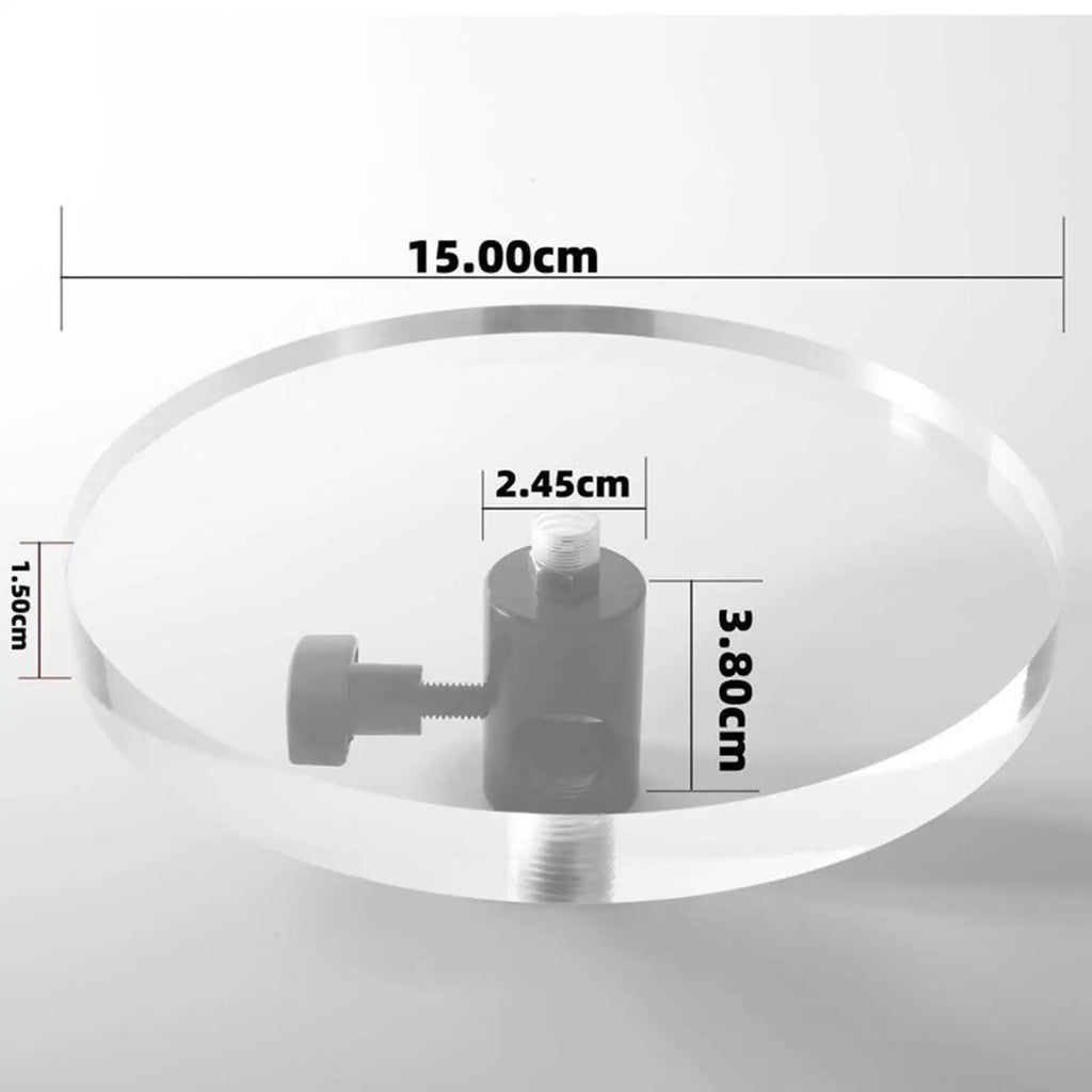 Round Acrylic Riser Display Stand with Thread Adapter