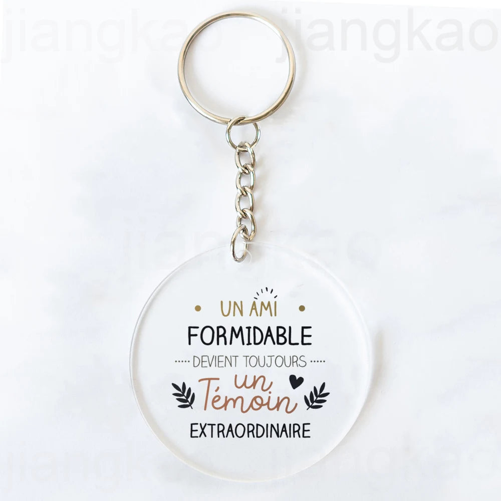 "I'm Such A Great Witness" Acrylic Keychain Wedding Gift