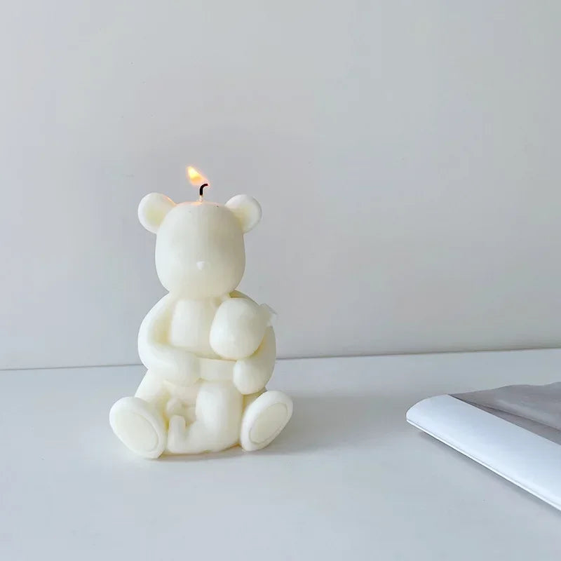 3D Bear Silicone Mold – Candle, Soap, Resin & Chocolate DIY