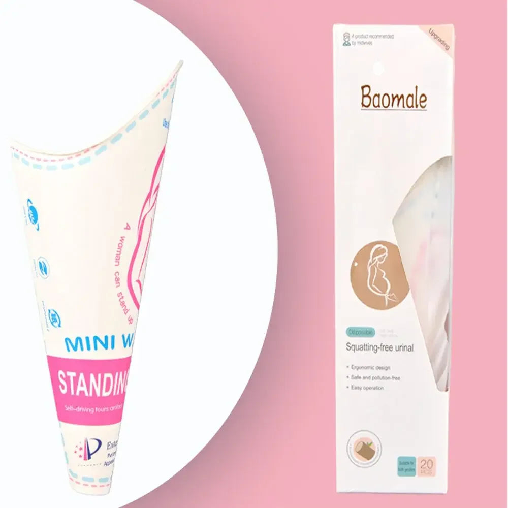 Women's Portable Urinal Funnel – Disposable Female Pee Device
