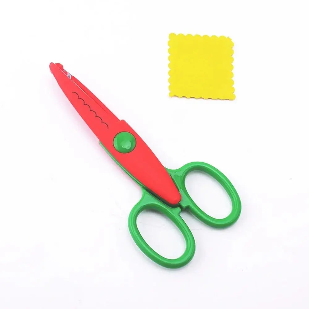 DIY Lace Wavy Pattern Safety Scissors for Kids & Crafts
