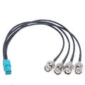 Rosen Mini-Fakra 4-in-1 to BNC Male Wire Harness RG174