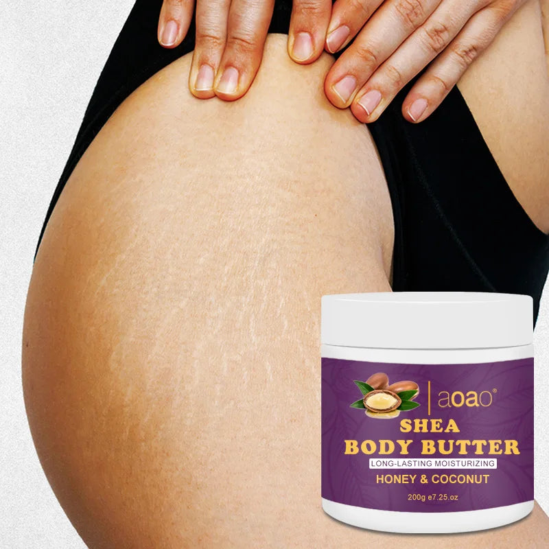 AOAO Shea Body Butter – Vitamin E & Coconut Moisturizer