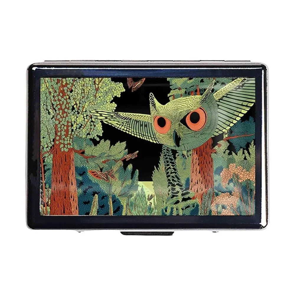 Vintage Metal Card Case | Snap-Close Card & ID Holder
