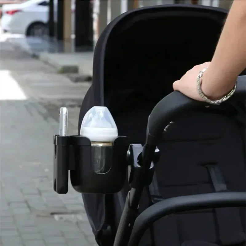 Universal Non-Slip Stroller Clip Organizer – Cup, Bottle & Phone