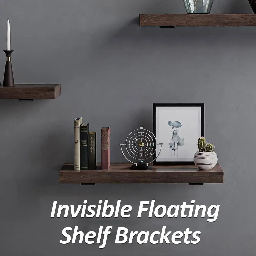 Invisible Floating Shelf Brackets – Heavy-Duty L Wall Mount