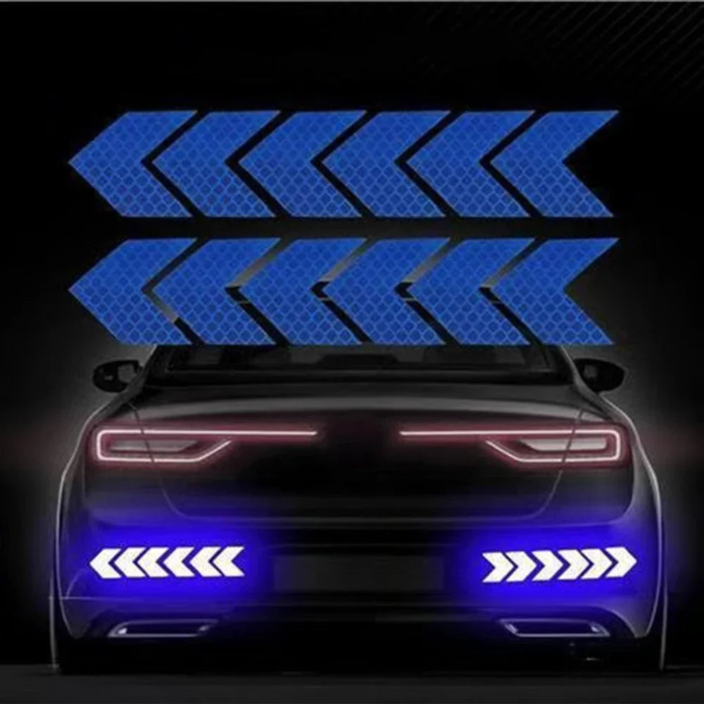 Reflective Safety Tape Stickers – Car & Motorcycle 10-Pc Set
