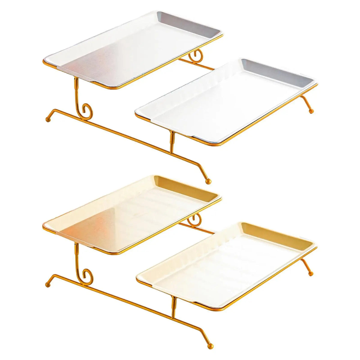Stainless Steel Multi-Layer Fruit & Snack Display Tray