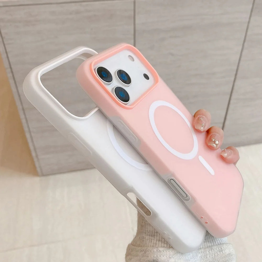 2-in-1 MagSafe Magnetic iPhone Case – Candy Color Matte